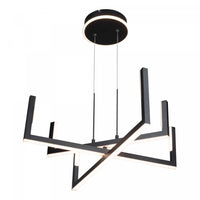 Silicon Valley Black Integrated LED Chandelier