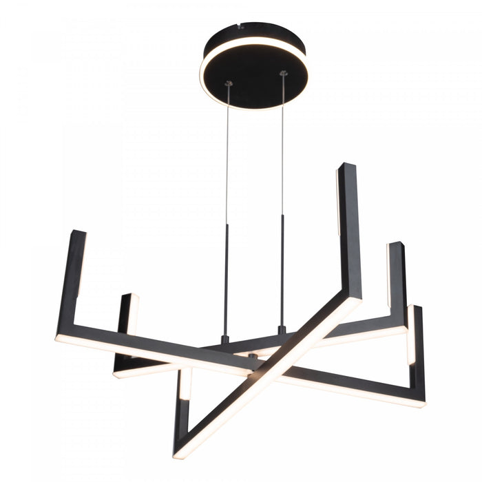 Silicon Valley Black Integrated LED Chandelier