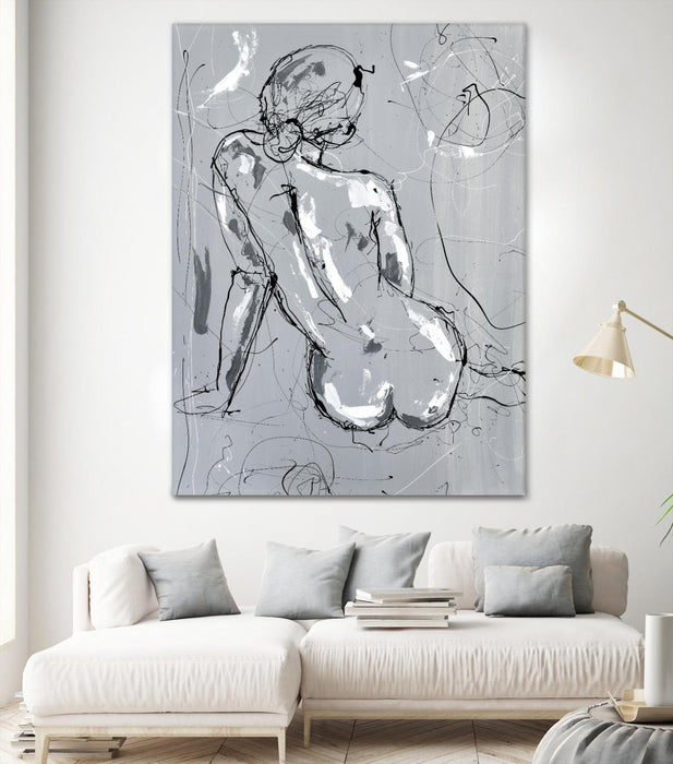 \"Nude Figure 4\" Giant Art 72x54 Wall Art
