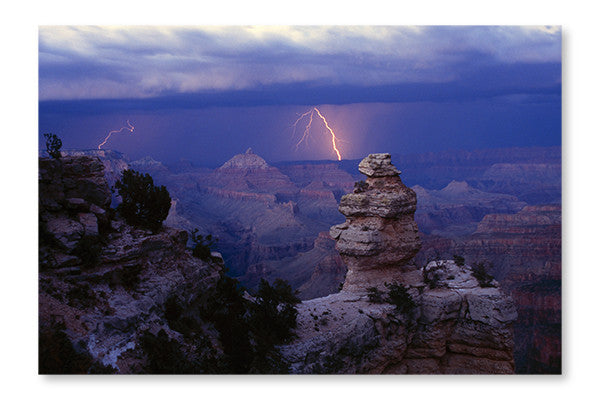 Lighting Over The Grand Canyon 24x36 Wall Art Frame And Fabric Panel