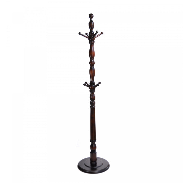 Wooden Mahogany Coat Rack