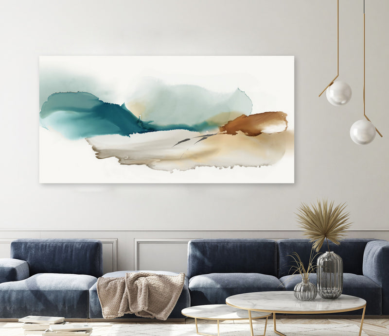 \"Inky Blue Mountains\" Giant Art 72x36 Wall Art