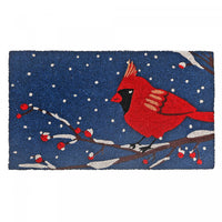 Coir Door Mat Midnight Cardinal Floormat