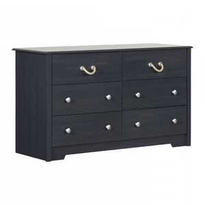 Aviron 6-Drawer Double Dresser - Blueberry