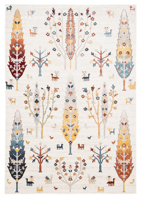 Pine Ivory Machine Washable Area Rug - 5'0\" x 7'0\"