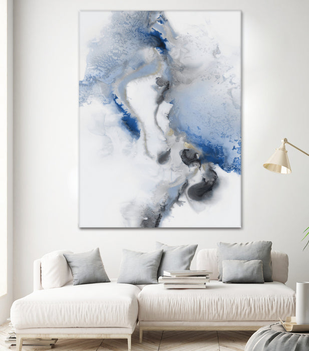 \"Watercolour Blue Ii\" Giant Art 72x54 Wall Art
