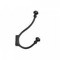 Classic Double Iron Wall Hook Gun Metal - Set of 2 Hooks