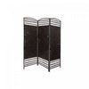 3 Panel Woven Bamboo Screen Basketweave