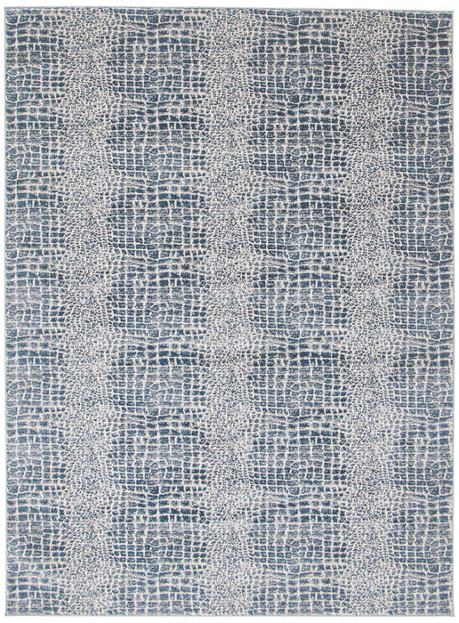 Kecia Blue/cream Rug 8'0\" X 10'0\" Area Rug