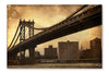 Manhattan Bridge 28x42 Wall Art Frame And Fabric Panel