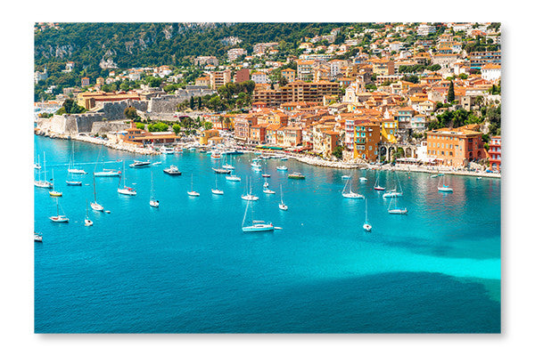Luxury Resort Villefranche, French Riviera, Provence 24x36 Wall Art Frame And Fabric Panel