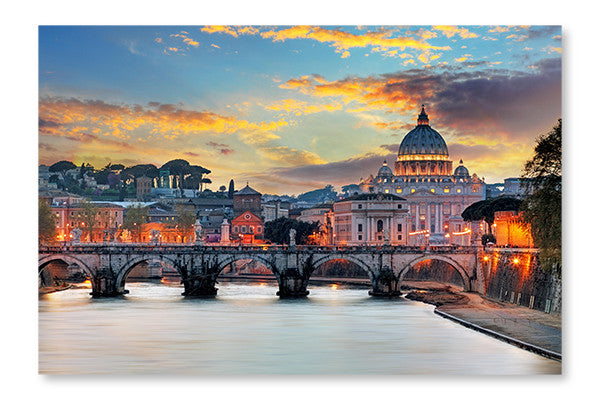 Vatican, Rome 16x24 Wall Art Frame And Fabric Panel