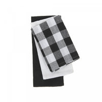 Kitchen Towel Set of 3 Pcs White Buffalo - Set of 2 Kitchen Linen