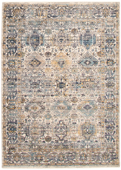 Bolivar Yalameh Blue -Ivory Area Rug - 5'0" x 8'0"