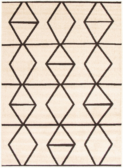 Anandi Ivory-Brown Area Rug - 3'11" x 5'7"