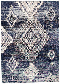 Makondo Mosaique Blue Area Rug - 5'3