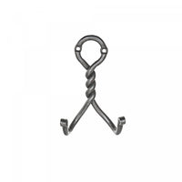 Double Twist Iron Wall Hook Antique Nickel - Set of 4 Hooks