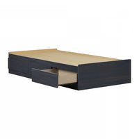 Aviron Twin Mates Bed With 3 Drawers - Blueberry 