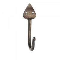 Single Spade Iron Wall Hook Antique Brass - Set of 4