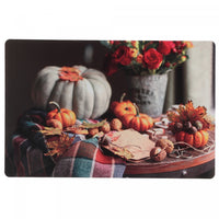 Plastic Placemat Pumpkin Decorations-Set of 12