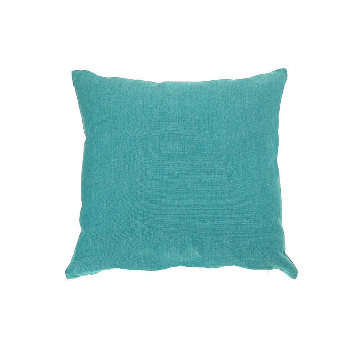 Chambray Cushion with Zipper Teal - Set of 2 Cushions