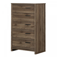 Tao 5-Drawer Chest - Natural Walnut 