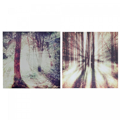 Canvas Wall Art Dusk or Dawn - Set of 2 Wall Decor|Œuvre d’art murale sur toile crépuscule ou aube - ensemble de 2 décorations murales
