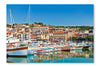 The Seaside Town Of Cassis In The French Riviera 24x36 Wall Art Frame And Fabric Panel