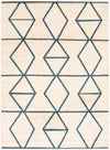 Anandi Ivory-Blue Area Rug - 5'3\" x 7'3\"