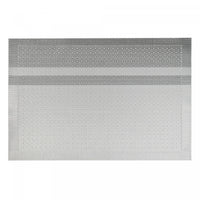 Vinyl Placemat Honeycomb Silver - Set of 12