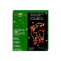 50 Lt Mini Bulb Indoor Window Silhouette Reindeer Christmas Lights