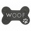 Braided Cotton Bone Shape Pet Mat Woof Paw Floormat