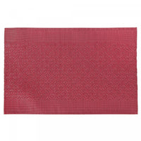 Vinyl Placemat Coin link Red - Set of 12