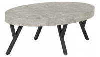 City Life Oval Coffee Table - Concrete 