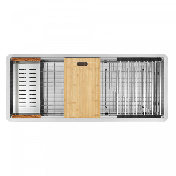 Ancona 45\" Undermount Workstation Kitchen Sink - AN-3373