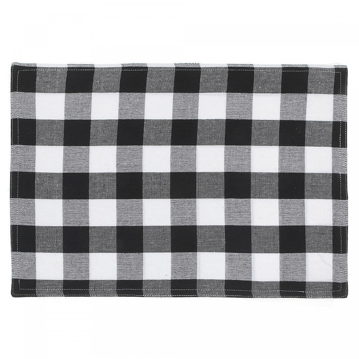 Cotton Placemat White Buffalo - Set of 12