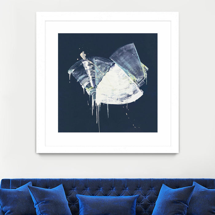 \"Bells In Motion\" Matted and Framed White 36x36 Wall Art