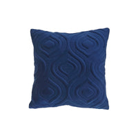 Velvet Impression Cushion Navy Blue - Set of 2