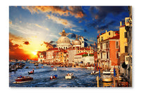 Amazing Venice On Sunset 28x42 Wall Art Frame And Fabric Panel
