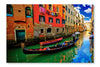 Venice Gondola 24x36 Wall Art Frame And Fabric Panel