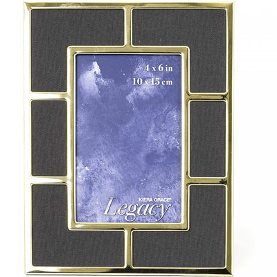 Gold Plated Black Frame 5 x 7 Frames.|Cadre noir plaqué or 5 x 7