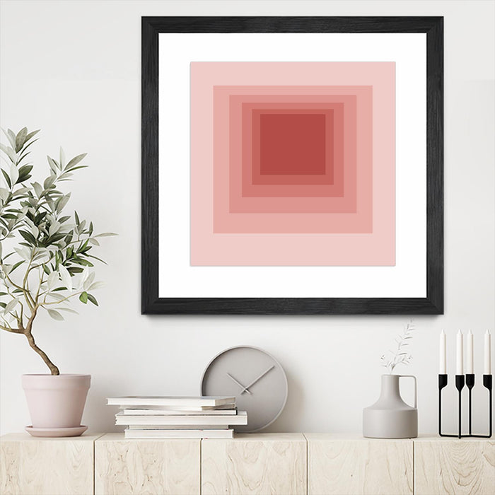 \"After Josef O\" Matted and Framed Black 30x30 Wall Art