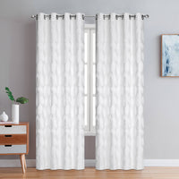 Coventry Blackout Thermal Grommet Pair of Ivory Curtain Panels - 54x95