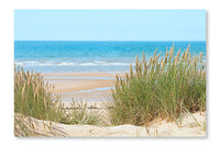 Sand Beach In Formby, Uk 24x36 Wall Art Frame And Fabric Panel