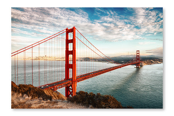 Golden Gate Bridge, San Francisco 24x36 Wall Art Frame And Fabric Panel