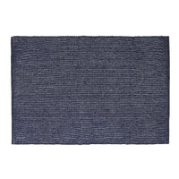 Chambray Ribbed Placemat Navy Blue - Set of 12
