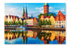 Lubeck, Germany 28x42 Wall Art Frame And Fabric Panel