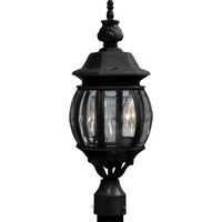 Classico 3-Light Black Lantern Post II