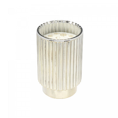 11.3oz Ribbed Gold Electroplated Scented Candle Winter Berry|Bougie parfumée côtelée électroplaquée or de 11,3 oz à arôme de baie d’hiver