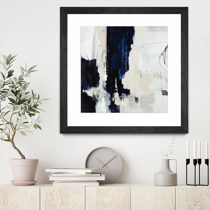 \"Underground Mechanics\" Matted and Framed Black 36x36 Wall Art